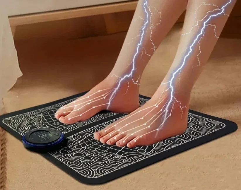 Masseur de pied EMS, tapis de massage rechargeable électrique pour massage des pieds,