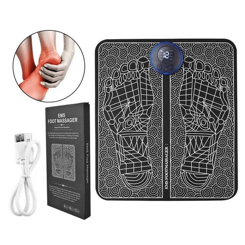 Masseur de pied EMS, tapis de massage rechargeable électrique pour massage des pieds,