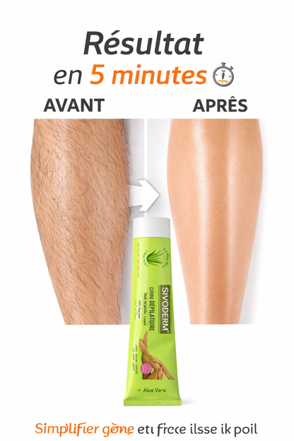 Crème Dépilatoire Aloe Vera – Peau Douce en 5 Minutes