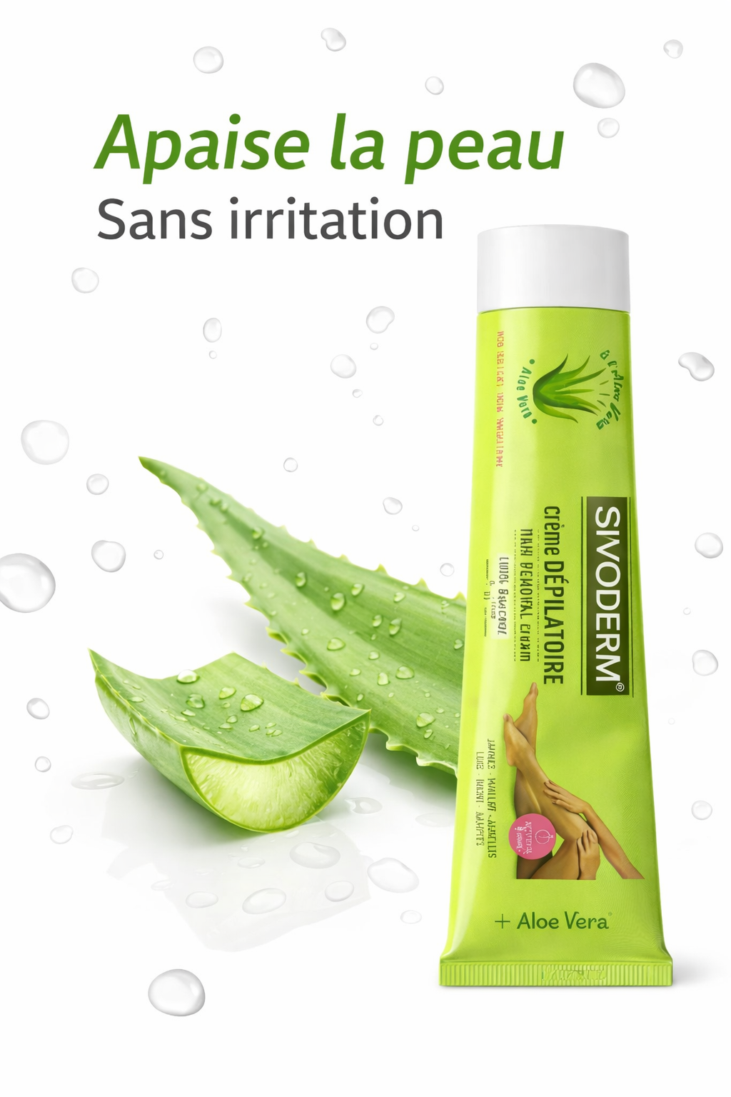 Crème Dépilatoire Aloe Vera – Peau Douce en 5 Minutes