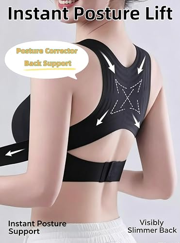 Soutien-Gorge correcteur de Posture pour Femme, Dos croisé, Fermeture Avant, sans Armatures, Effet Push-up, brassière liftante